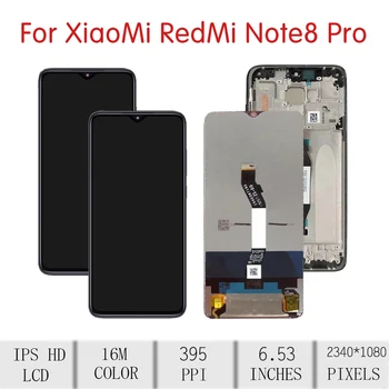 ORIGINAL Pentru XIAOMI Redmi Nota 8 Pro tv LCD Touch Ecran Digitizor de Asamblare Pentru Xiaomi Redmi Nota 8 Pro Display cu Rama M1906G7I
