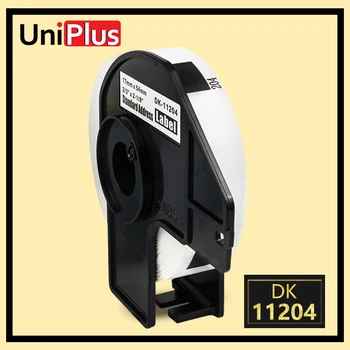 UniPlus DK-11204 Imprimanta Rola de Hartie pentru Fratele QL1050 QL-500 QL-1100 QL570 800 17*54mm Mare Etichetă Adezivă Muri Taie Autocolant 1204