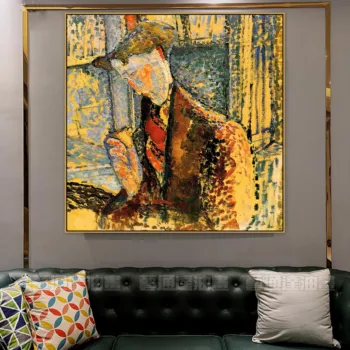 Amedeo Modigliani Vechi Maestru Renumit Artist Frank Burty Haviland Panza Pictura Poster de Imprimare pentru Camera Decor de Perete de Arta de Perete