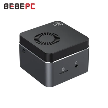 BEBEPC Portabil Mini PC Intel Celeron N4100 Quad Nuclee, 8 GB LPDDR4 Windows 10 2.4 G/5G Dual Band Wifi, Bluetooth 4.2 HDMI 2.0 2*USB