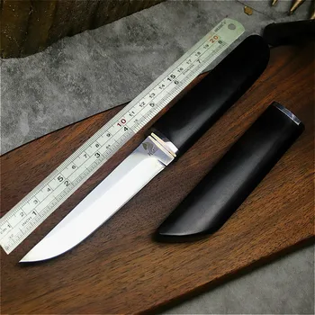Abanos Samurai clasic D2 oțel armat direct cuțit, cuțit tabără, vânătoare junglă cutit tactic, o colecție de cuțit