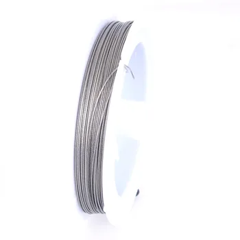Miasol de Protecție din Plastic Filmate de Sârmă din Oțel Inoxidabil 0.6 MM Tigertail ștrasuri din Mărgele de Sârmă Fir de Cablu de Sârmă Pentru Diy Bijuterii de Luare