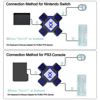 PS4 Xbox One Keyboard Mouse-ul Adaptor KX Joc Gamepad Controller Converter Pentru Nintendo Comutator Playstation 4 Joc FPS Accesorii