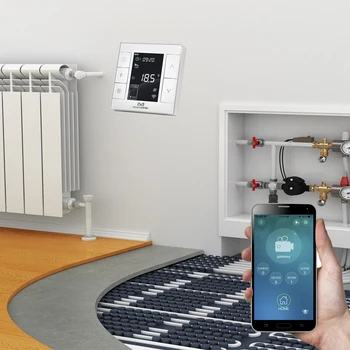ZWave Plus Apă /Încălzire Electrică Termostat Smart Home Z Val Termostat Programabil Construit de Temperatură și umiditate
