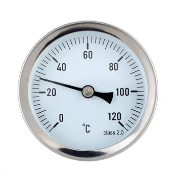 Termometru de Apă-dovada 0-120 grade Celsius Aluminiu Conducta de Apa Calda Termometru Conducta de Apă Caldă de Încălzire 63mm Cadran Indicator de Temp