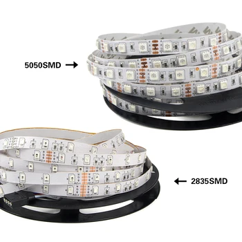 1Set RGB LED Strip lumina 5050 2835 3528 5M 10M Flexibil lumina LED-uri 300 Led-uri Banda Diodă Panglică Cu IR Controller DC12V 3A Adaptor