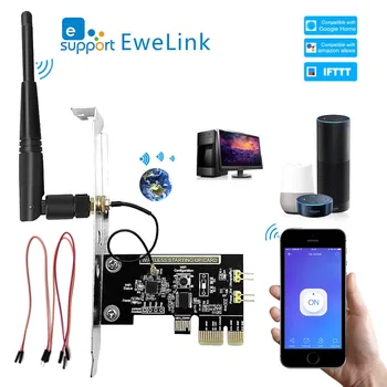 EWeLink WiFi Wireless Smart Switch Modul Releu Mini PCI-e, Switch Desktop Card Restart Comutator Rândul său Pe/de PE PC-ul de Control de la Distanță