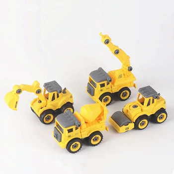 Demontare Puzzle Inginerie asamblare masina de jucarie excavator buldozer jucarii pentru baieti Educative masini de Jucarie pentru baieti, cadou de Crăciun