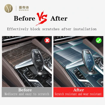 Pentru BMW G30 G31 inclusiv series5 2018-2021Car Interior consola centrala Transparent TPU folie de Protectie Anti-scratch Repair film Dotari