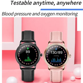 Moda Ceas Inteligent Femei Full Touch IP67 rezistent la apa Monitor de Ritm Cardiac Sport Tracker de Fitness Smartwatch Pentru Android IOS 2020New