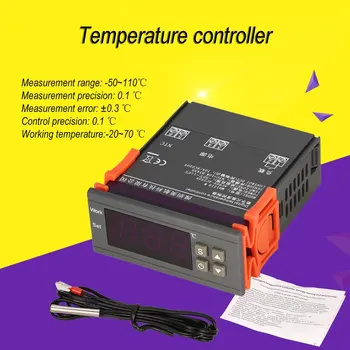 MH1210W AC90-250V Digital al Temperaturii Termostat Regulator Controler de -50~110 ℃ Încălzire Răcire Control NTC Senzor