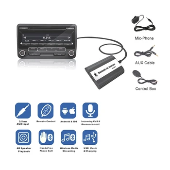 2021 Noi 1Set Handsfree Bluetooth Car Kituri MP3 AUX Adaptor de Interfață Pentru Renault Megane Clio Laguna Scenic