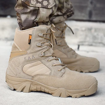 Special Force Glezna Barbati pantofi Militare Tactice Bărbați Cizme Impermeabile din Piele Deșert Cizme de Luptă Armată Pantofi de Lucru HX-009