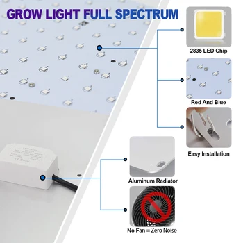 Spectru complet Gama de LED-uri Cresc Light Phytolamp Pentru Plante Lampa 85-265V 25W 45W UE Plug Creștere de Iluminat Interior Acasă Semințele Cresc Cutie