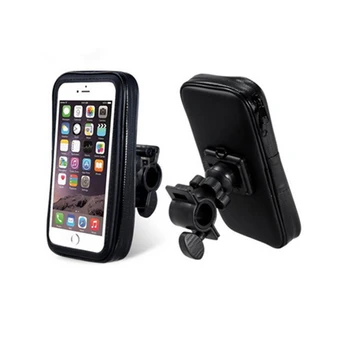 Universal Motociclete Biciclete suport de telefon Pentru iPhone 7 Samsung S8 TISKE Suport Telefon Mobil, Stand Cu Caz Impermeabil Sac