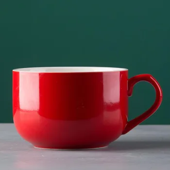 750ML Ceramice, Marmura Cana de Cafea de Portelan Ceai Lapte Cupa micul Dejun Cereale Ceașcă Mare Capacitate Cana cana cu maner capac