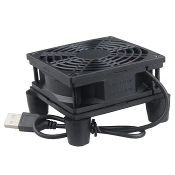 YOUNUON 5V USB Router Fan TV Box Cooler de 80mm, 92mm 120mm 140mm PC DIY Cooler W/Șuruburi de Protecție net Silent Fan Desktop