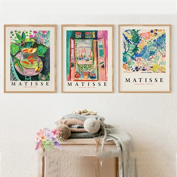 Henri Matisse Retro Postere Si Printuri Abstracte Peisaj Arta De Perete De Epocă Panza Pictura Imagini Pentru Living Decor Acasă
