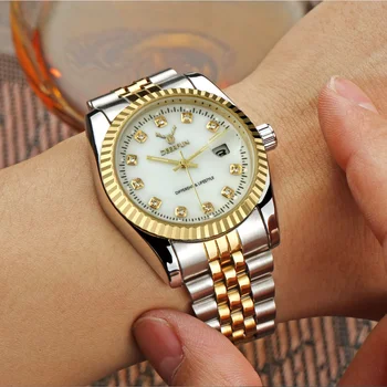 Ceasuri pentru Femei de Brand de Lux Watch MENS Cuarț Ceasuri de mână de Moda Sport Plin de Oțel se arunca cu capul 30m Ceas Casual relogio feminino