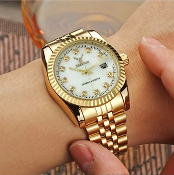 Ceasuri pentru Femei de Brand de Lux Watch MENS Cuarț Ceasuri de mână de Moda Sport Plin de Oțel se arunca cu capul 30m Ceas Casual relogio feminino