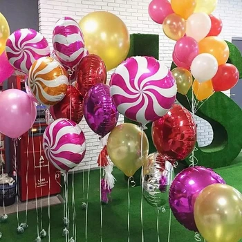 50pcs 18inch Bomboane Colorate Baloane Folie Lollipop Balon cu Heliu Copil de Dus Ziua Nuntii Consumabile Partid Decor Jucarii Copii