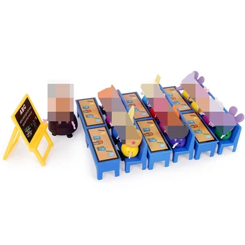 Clasă de Școală Distractiv de a Juca stabilit pentru LOL Papusa Accesorii pentru Porc Animal Papusa 6 seturi de Birou Scaun + Tablă Fete Jucarii