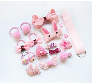 18 BUC/ set copil de moda accesorii de par ac de păr banda de susținere cutie de cadou fetita agrafa
