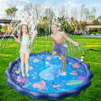170cm Copii Aspersoare Pad Saltea Copii de Vară în aer liber cu Apă Splash Play Mat Gazon Piscina Gonflabila Aspersoare Pernă de Apă Jucărie