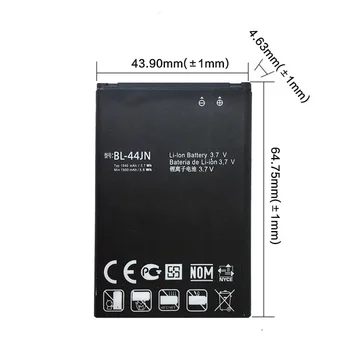 1540mAh BL-44JN Baterie Pentru LG Optimus Black P970 MS840 L5 P690 C660 P693 P698 E510 E610 E615 E612 E730 E400 Baterie