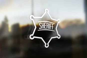 Autocolant auto Sheriff