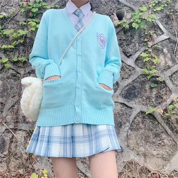 Japoneze Uniforme Cinnamoroll Cardigan Elev De Școală Pulover Anime Lolita Menajera Halloween Cosplay Costum De Toamna Si Iarna Uza