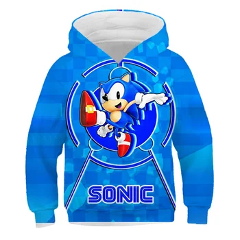 Sonic ariciul Hanorac Copii Haina Anime Copii Jachete 3D Băieți Fete Haine Hanorace Pulovere Îmbrăcăminte exterioară Topuri Tricou