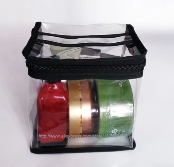 Puternic PVC transparent articole de Toaletă Spălare de Stocare Machiaj Cosmetice călătorie PVC Husă Sac cu mâner