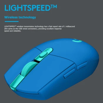 Logitech G304 LIGHTSPEED Wireless Gaming Mouse Reîncărcabilă 5 Trepte 12000 DPI Reglabil 6 Butoane Programabile Șoareci Optice