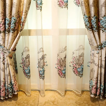 De lux Europene 3D relief jacquard draperii pentru Living Chineză high-end personalizate villa perdele pentru Dormitor