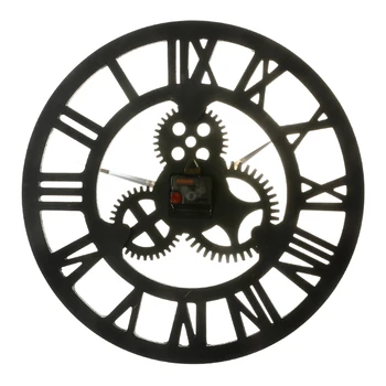 40/45/50/58cm Vintage Handmade Ceas de Perete Retro Europene Decorative de Lux Arta Viteze Mari de Lemn de Mari dimensiuni Ceas de Perete Decor Cadou