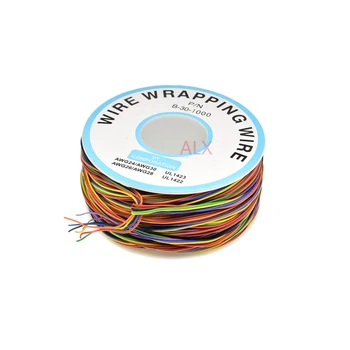 8colors P/N B-30-1000 30AWG Ambalaj COLORAT Wire Cablu Flexibil din PVC conductor Electronic Conector de Sârmă PENTRU PCB