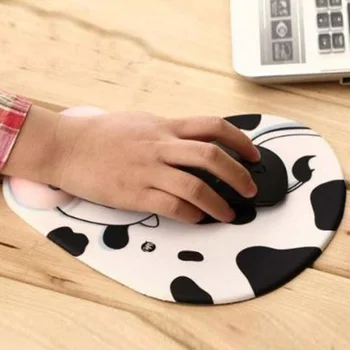 Animal minunat Mousepad Proteja Mâna Rezistenta la alunecare Memorie Spuma de Confort Încheietura Restul Mouse-ul Suport Pad Soareci Pad vaca