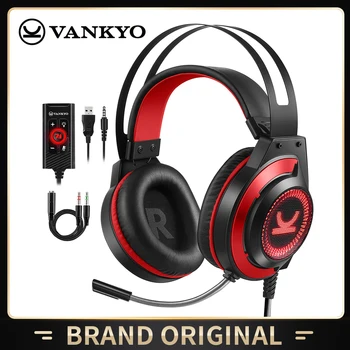 VANKYO Gaming Headset de Gaming Căști cu Anulare a Zgomotului Microfon & Spuma de Memorie Tampoane pentru Urechi pentru PC, PS4 setul cu cască Portabil