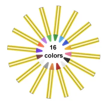 Non Toxice Pentru Copii Petrecere Machiaj Vopsea Fata Creioane Kit Școală 16 Culori Creioane Corpul Despicare Structura Papetărie Show-Festival