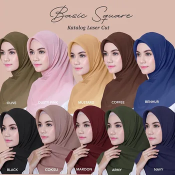 Musulman Bumbac Hijab Pătrat Eșarfă Pentru Femei Islamice Solid Văl Hijab Femme Musulmani Cap Eșarfă Împachetări Doamnelor Șal Arabă