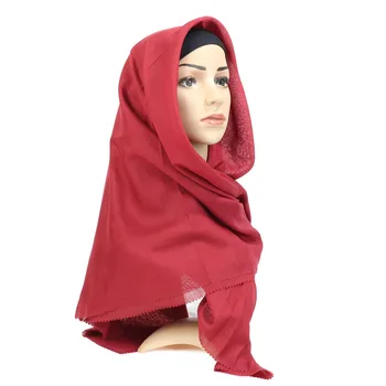 Musulman Bumbac Hijab Pătrat Eșarfă Pentru Femei Islamice Solid Văl Hijab Femme Musulmani Cap Eșarfă Împachetări Doamnelor Șal Arabă