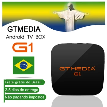 Brasil GTMEDIA G1 mini Android TV BOX+1GB 8GB PK X96 Android 7.1 Smart TV Box Amlogic S905W QuadCore 2.4 GHz WiFi Set Top Box