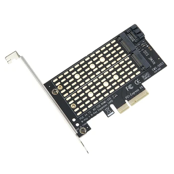 M. 2 unitati solid state pentru Desktop PCI-E x4 x8 x16 NVME SATA Dual SSD Adaptor Express Card Cu Suporturi de Montare Și O Căldură Disipare PCB