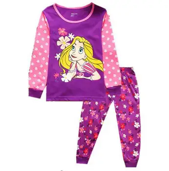 Nouă copii fete pijamale seturi Alba ca Zapada Printesa pijamale copii pijama infantil sleepwear acasă îmbrăcăminte de desene animate pentru Copii pijama 2-7Y