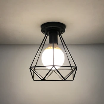 Vintage Lampă De Tavan Pentru Camera De Zi Dormitor Nordic Din Fier Forjat Retro Coridor, Culoar Pentru Camera De Zi Bar De Plafon Lumina