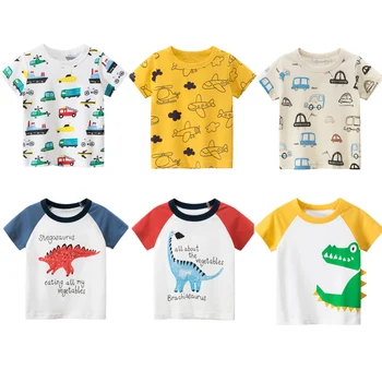 Copii T-shirt-uri Baieti Haine Bobo Serie Vară Desene animate Fete de Bumbac Vrac Tricou Casual Topuri Tees T-shirt Imbracaminte Copii 1-8Y