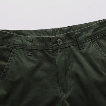 2020 Vara Barbati de Buzunar Multi Militare pantaloni Scurți de Marfă de sex Masculin Bumbac Verde Mens Casual Tactice pantaloni Scurti Pantaloni Fără Curea