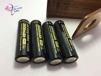 4 bucăți de baterie transport Gratuit Autentice Import Litru de energie baterie 3.7 v 18650 2600mah li-ion