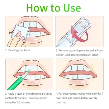 LANBENA Albirea Dintilor Creion Lămâie Igiena Gel Eficientă de a Elimina Petele de Curățare, Albire Siguranță Înălbitor Instrumente Îngrijire Orală D1
